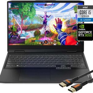 لينوفو لابتوب العاب ايديا باد للالعاب RTX3050 بشاشة FHD 15.6 انش ومعدل تحديث 120Hz ومعالج انتل كور i5-12500H 12كور وكيبورد باضاءة خلفية وواي فاي 6 وUSB C وويندوز 11 وكيبل HDMI (32GB RAM و1TB PCIe SSD)