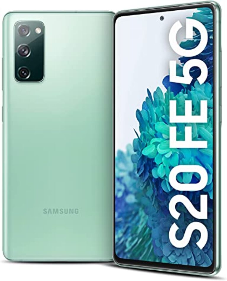 جوال سامسونج جالكسي اس 20 اف اي، ثنائي شرائح الاتصال بتقنية 5G وذاكرة تخزين 128 GB، 8 GB RAM، لون اخضر، (نسخة المملكة العربية السعودية)