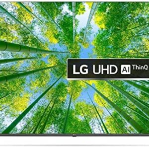 تلفزيون من ال جي مقاس 50 بوصة UHD بجودة 4 كيه اصدار 80، HDR10 برو ومعالج ذكاء اصطناعي ايه 5 الجيل الخامس، تقنية اتش جي اي جي، بجودة 4 كيه تصميم بدون اطار (طراز 2022)، موديل 50UQ80006LD