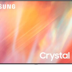 تلفزيون سامسونج 65 بوصة بدقة UHD 4K بتصميم نحيف بي كيو اي 2000، HDR 10+ ميجا بتباين اقوى وخاصية تعتيم وميزة بيور كلر مع جهاز استقبال مدمج - طراز UA65AU7000UXUM (اصدار 2021)