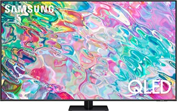 تلفزيون سامسونج 85 بوصة QLED 4K تيتان رمادي، كوانتوم HDR، تتبع الاجسام، محور ذكي لايت، مع مكبر صوت ثنائي - معايرة LED ذكية - QA85Q70BAUXSA (طراز 2022)