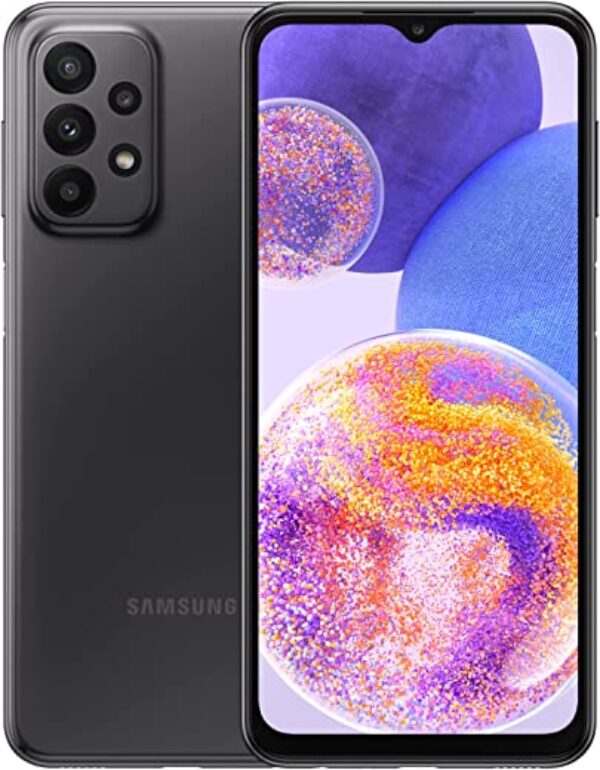 جوال سامسونج جالكسي A23 الذكي ثنائي الشريحة الجيل الرابع، 128GB ،4GB RAM، أسود (نسخة المملكة العربية السعودية)