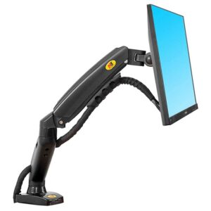 Monitor Desk Mount Stand Full Motion Swivel Arm Gas Spring for 17in-30in Computer From 4.4lbs to 14.3lbs أسود