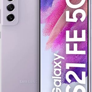 هاتف ذكي ثنائي شرائح الاتصال جالكسي S21 FE من سامسونج - ذاكرة 256GB وذاكرة RAM 8GB، شبكة 5G، لون ارجواني فاتح (اصدار المملكة العربية السعودية)