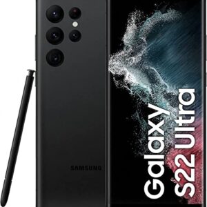 جوال سامسونج جالكسي S22 الترا شبكة الجيل الخامس 5G، هاتف ذكي ثنائي شرائح الاتصال، إصدار المملكة العربية السعودية، بلون أسود فانتوم، 512 GB