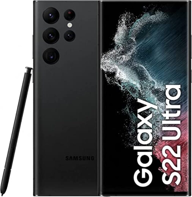 جوال سامسونج جالكسي S22 الترا شبكة الجيل الخامس 5G، هاتف ذكي ثنائي شرائح الاتصال، إصدار المملكة العربية السعودية، بلون أسود فانتوم، 512 GB