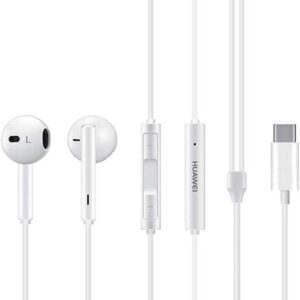 سماعات هواوي هاي ريس كلاسيك توضع داخل الاذن بتحكم سلكي اصدار USB C لجوال هواوي ميت 10 - لون ابيض