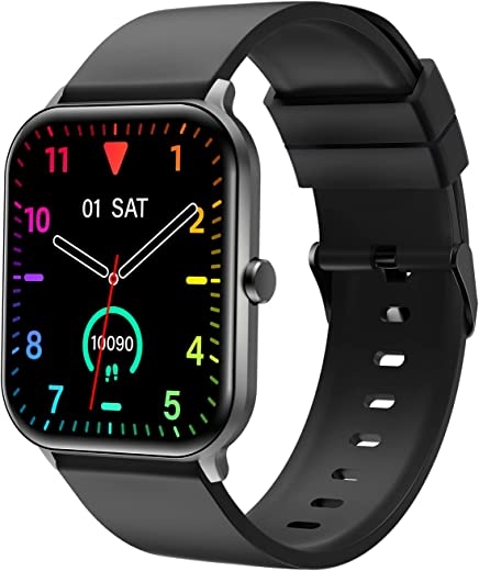 SoundPEATS 1.85″ Watch 3 Fitness Tracker with 70 Sports Modes, SpO2 Heart Rate Sleep Monitor 230+ Watch Faces, Smart Watch for Men Women Physiological Cycle IP68 Smartwatch for iPhone Android Phones