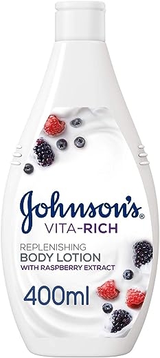 مرطب الجسم فيتا ريتش من جونسون، لوشن تجديد، خلاصة التوت، 400 مل