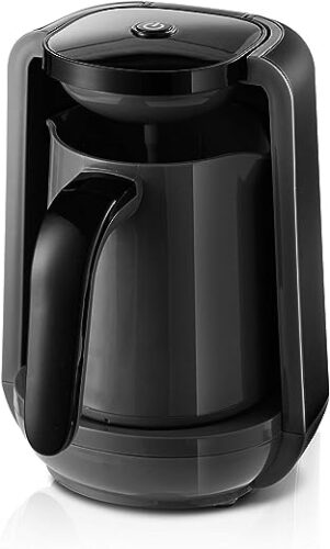 Al Saif Electric Turkish Coffee Maker 400 Watts, Black,Gray 250 Ml, min 2 yrs warranty
