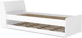 Double Bed From Politorno White 2510, Single Size