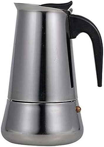 Espresso and Mocha 4 Cup Maker H23063-2 Silver/Black/Gray