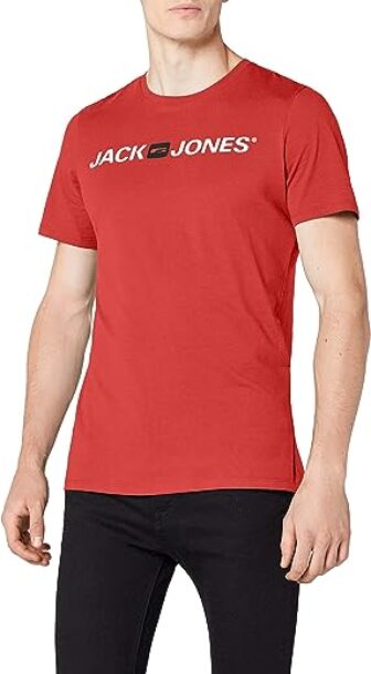 JACK & JONES mens Jjecorp Logo Tee Ss Crew Neck Noos Slim...