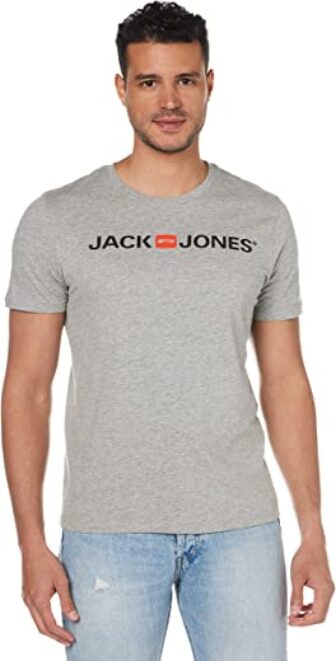 Jack & Jones Mens Jjecorp Logo Tee Ss Crew Neck Noos T-Shirt