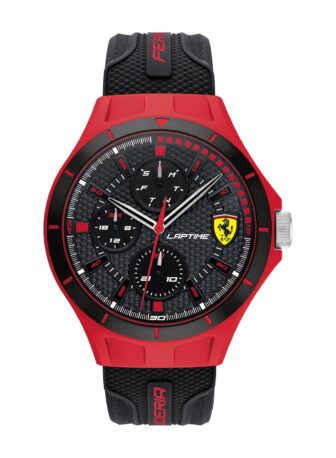 Men's Lap Time Black Dial Watch - 0830862