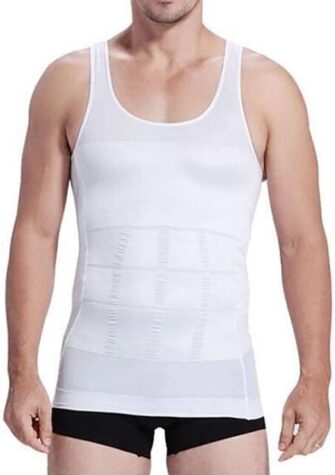 Men's Slimming Body Shapewear Corset Vest Shirt Compression Abdomen Tummy Belly Control...