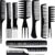 “Oneleaf Styling Hair Comb 10PCS Hair Stylists Professional Styling Comb Set Variety Pack Great for All Hair Types & Styles “