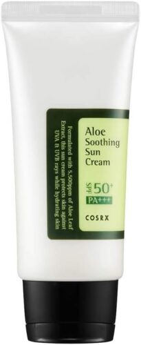كريم الحماية من الشمس بصبار الالوفيرا من كوس ار اكس بمعامل SPF 50 وPA+++ بسعة 50 مل