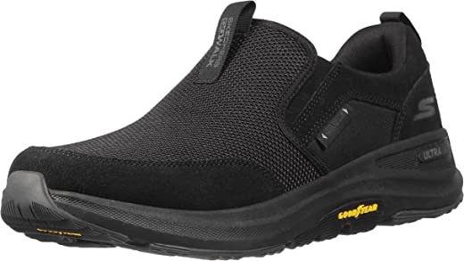 Skechers Men’s Go Walk Outdoor-Athletic Slip-on Trail Hiking Shoes with Air Cooled Memory Foam Sneaker