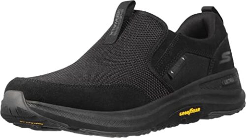 Skechers Men’s Go Walk Outdoor-Athletic Slip-on Trail Hiking Shoes with Air Cooled Memory Foam Sneaker
