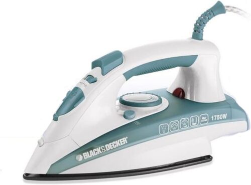 مكواة بخار عمودية من بلاك اند ديكر X1600 – B5، 1750 وات – اخضر وابيض