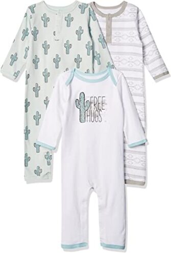 Yoga Sprout Unisex Baby Cotton Coveralls